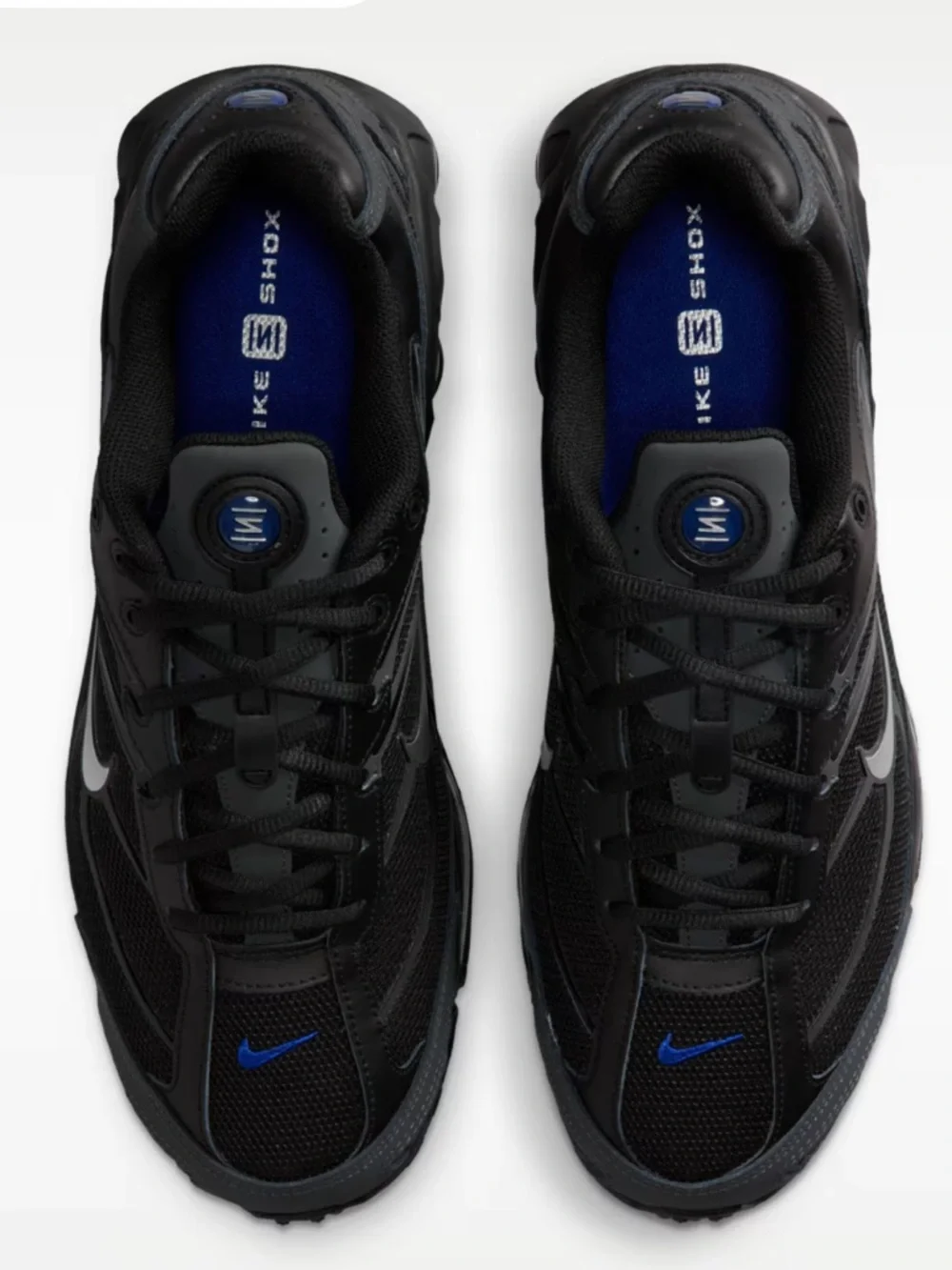 Nike Shox 🔥 Ride 2 Black Metallic Silver Deep Royal Blue IM5999-010 Size 10.5 - Picture 4 of 10